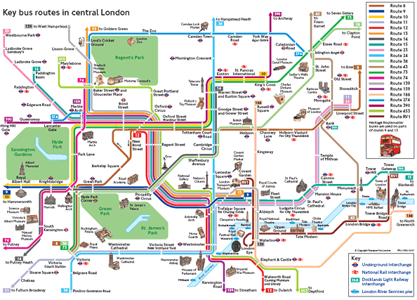 Plan Bus de Londres